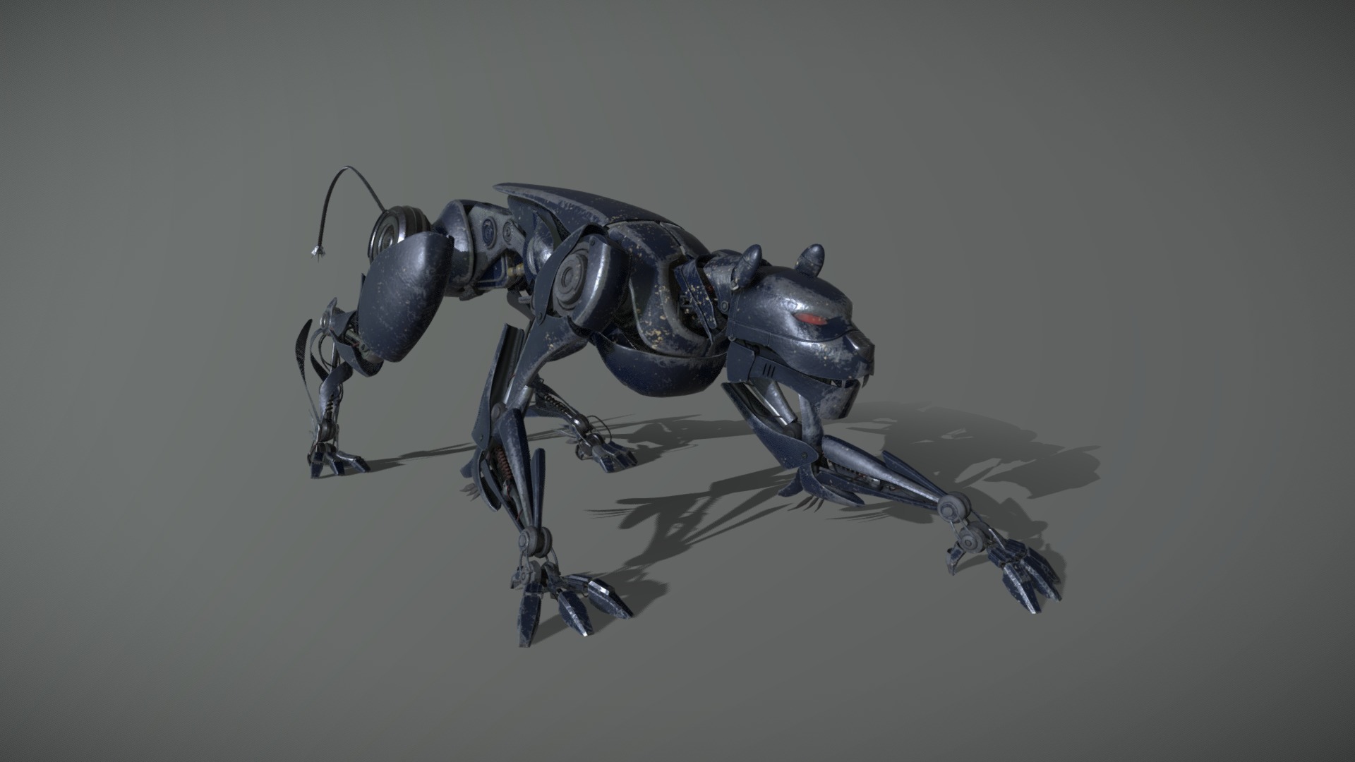 Mech Panther Game Ready 3d model