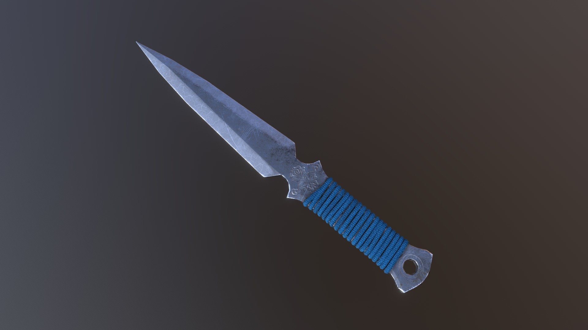 Throwing knife Game Asset 3d model