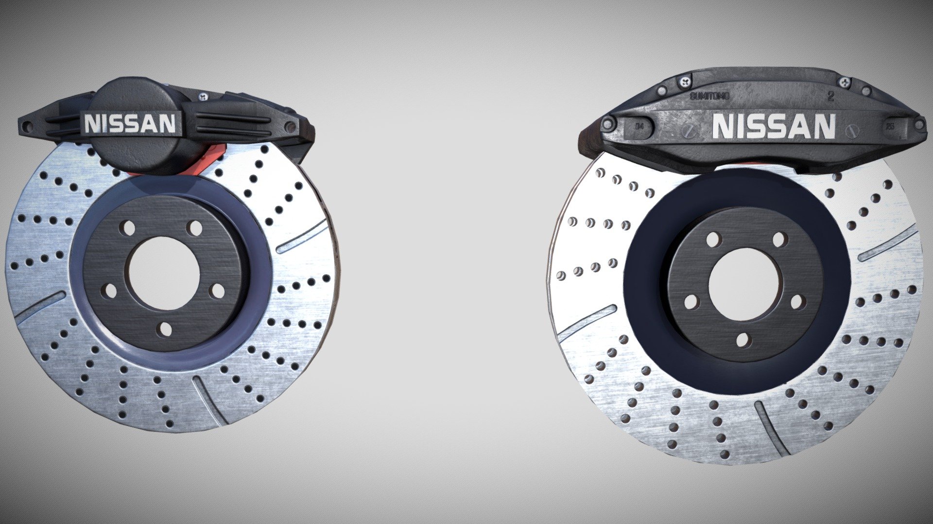 Nissan skylineER34 brakes 3d model