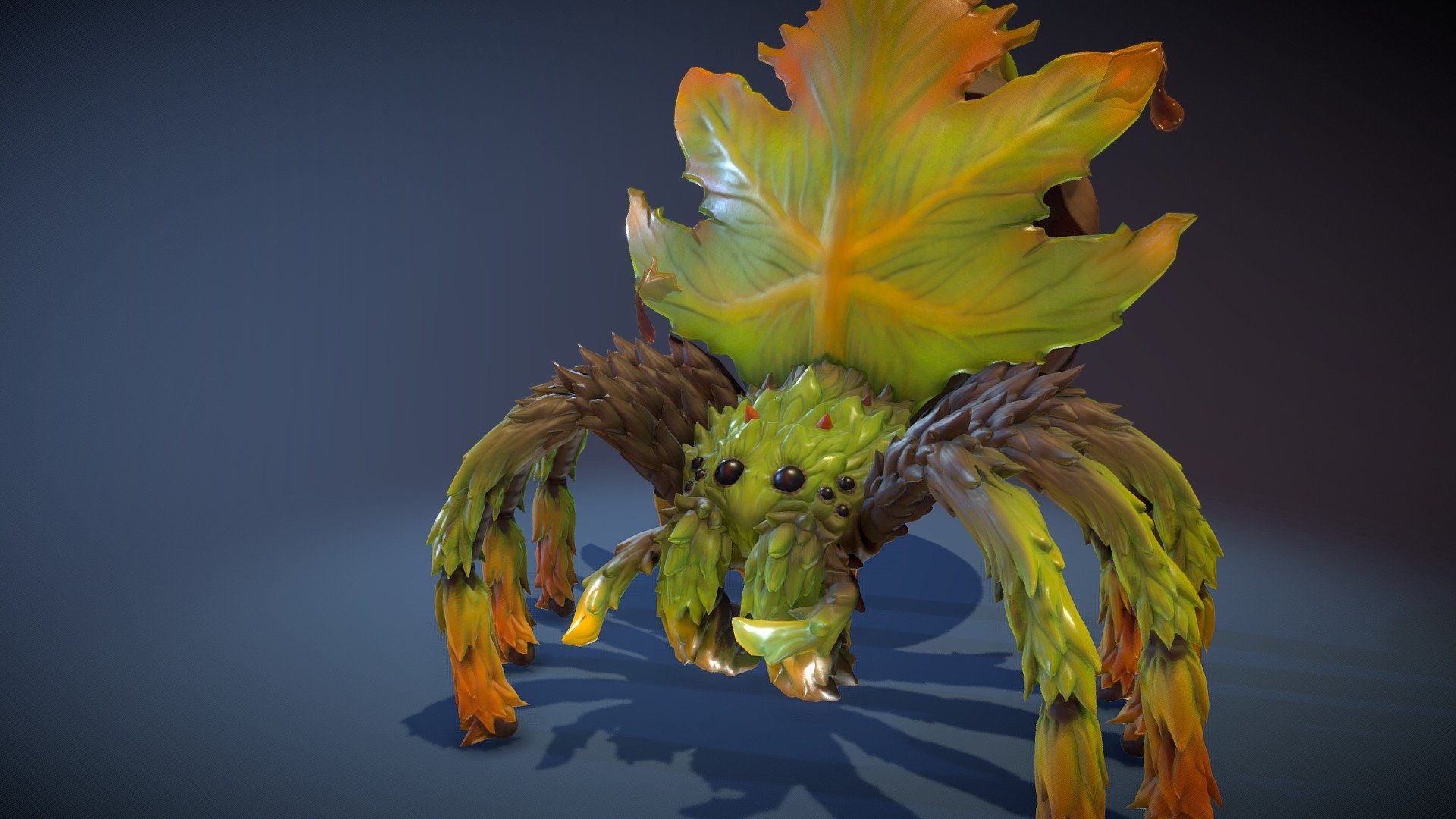 Maple Leaf Spider 3d model