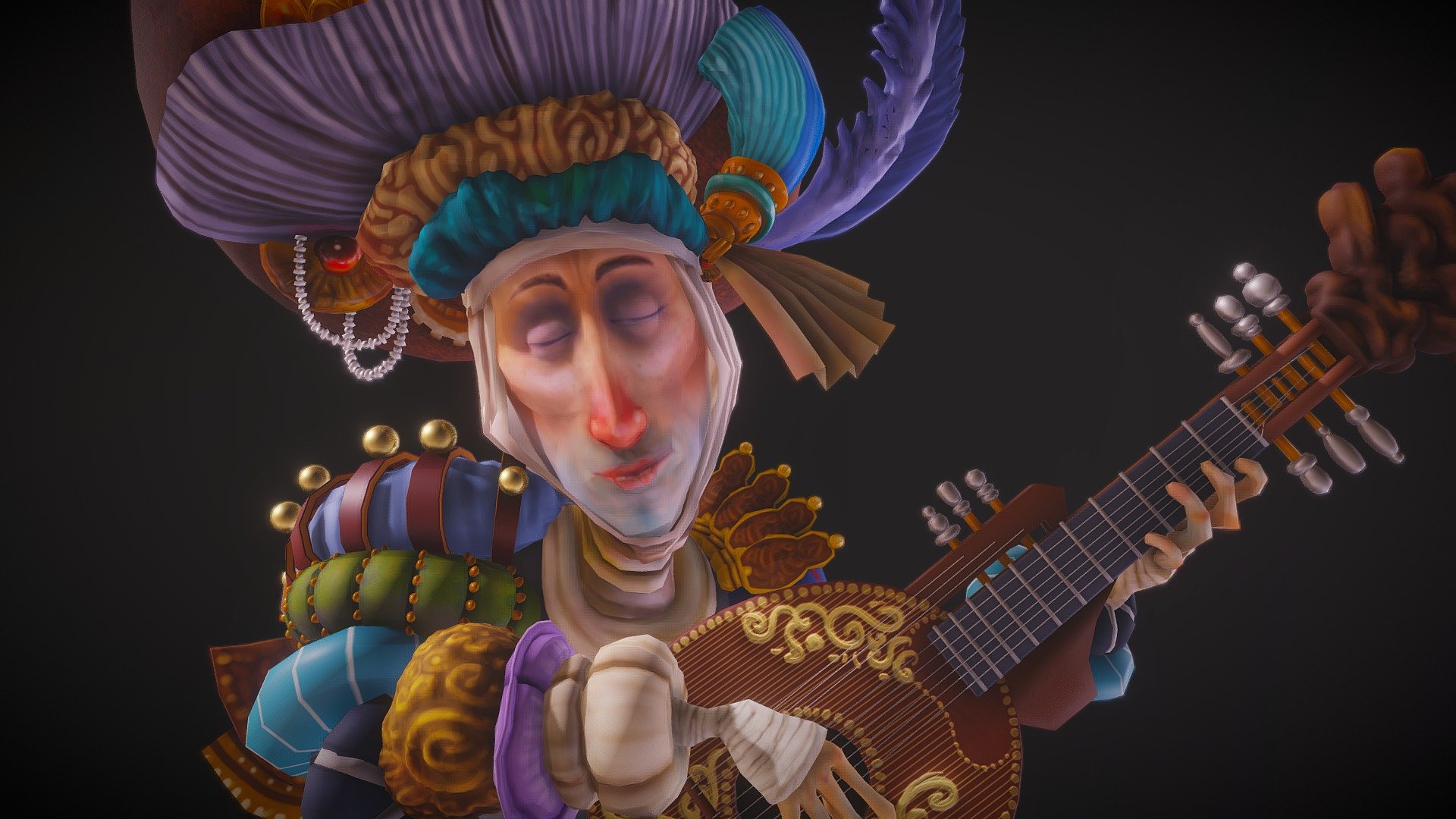 Musician 3d model