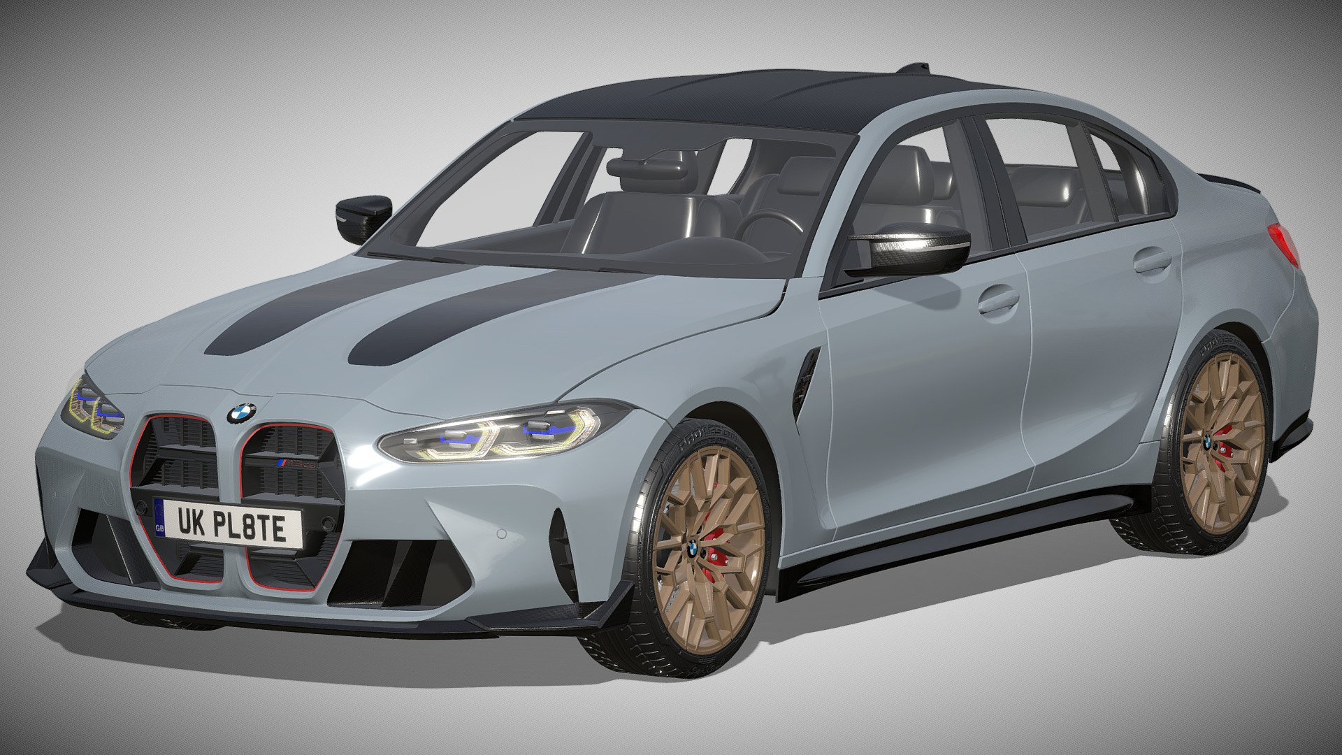 BMW M3 CS 2023 3d model