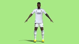 3D Rigged Vinicius Real Madrid 2023