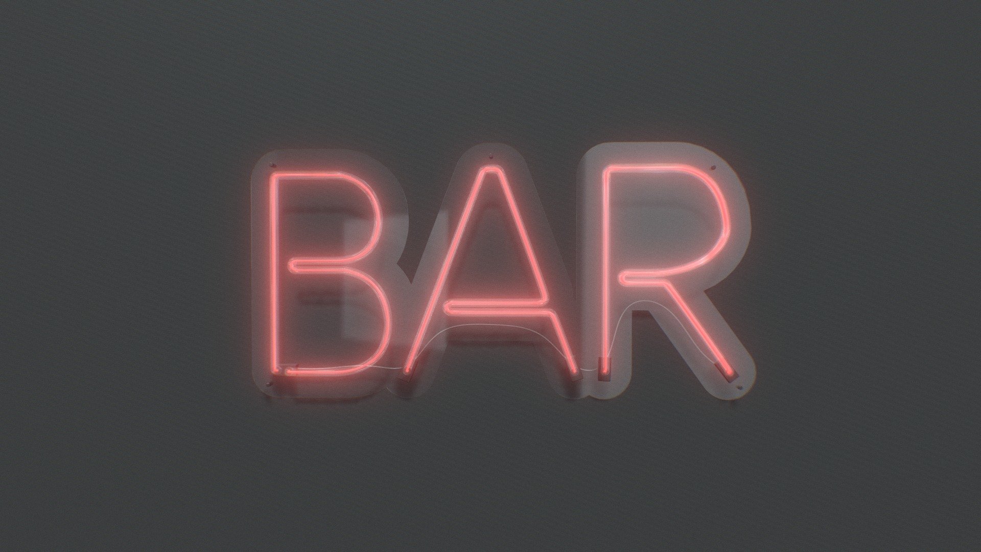 Bar 3d model