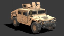 War Vehicle 3D Low-Poly # 1