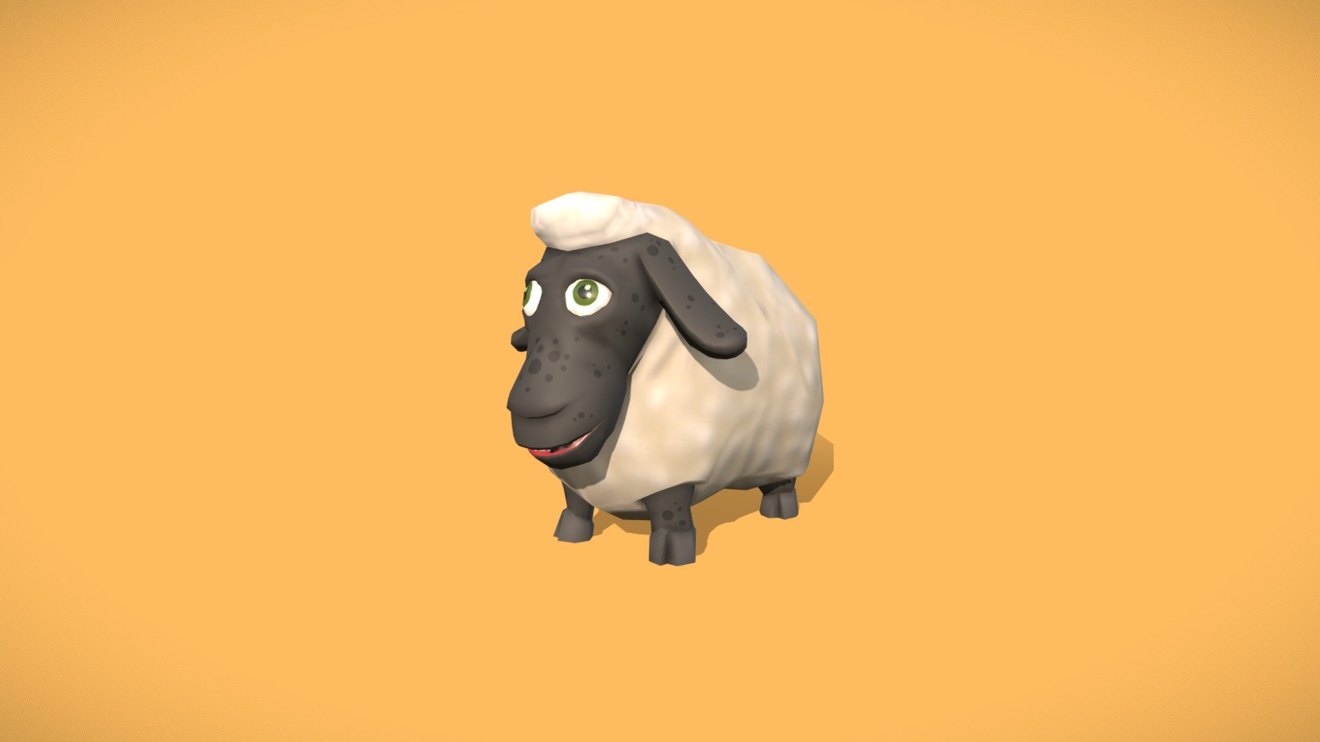 Cartoon Sheep 3d model