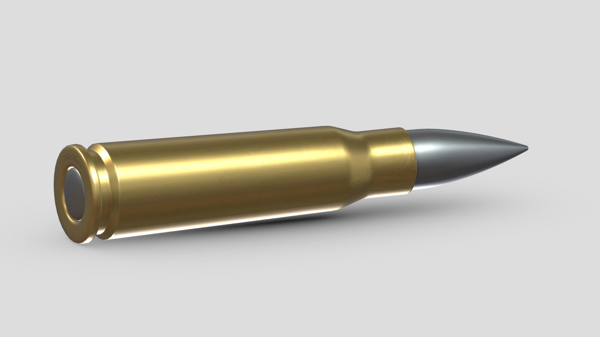 Bullet 7.62×39mm 3d model