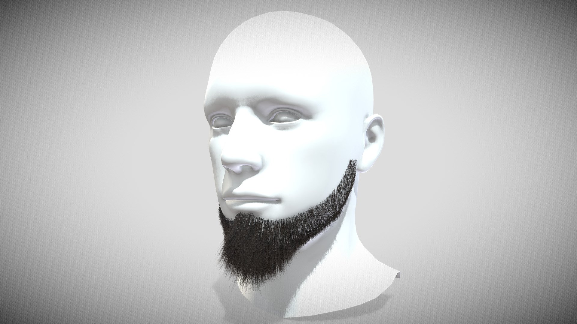 Metalhead Beard 3d model