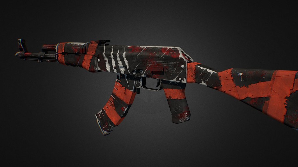 AK47 | Survivor Z 3d model