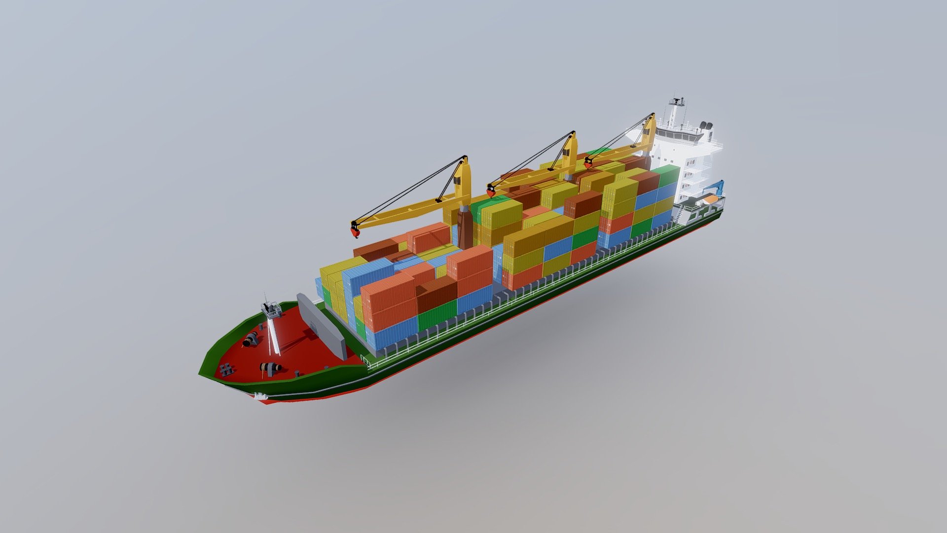 Cargo Ships I 3d model