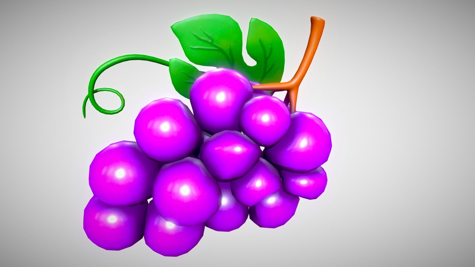 Stylized Grape 3d model