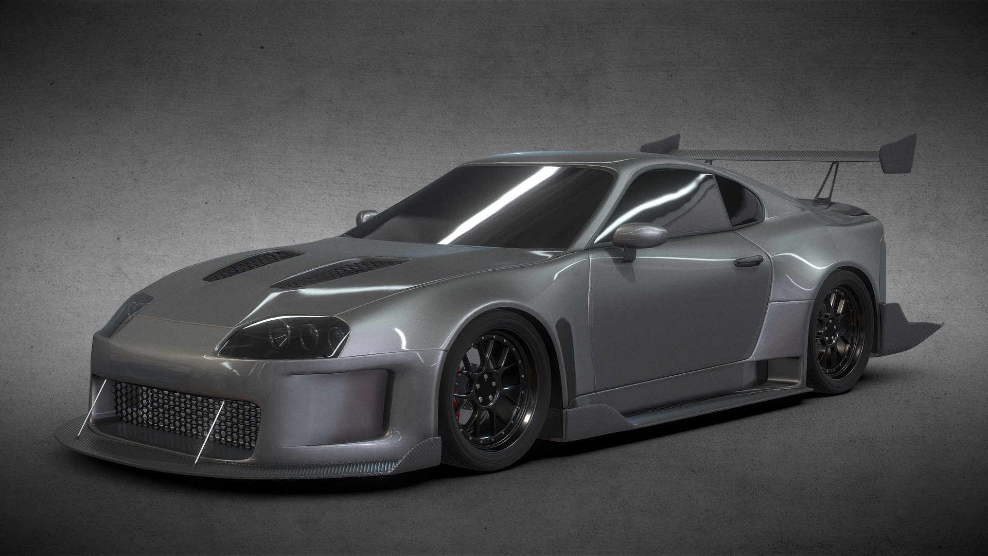 Toyota Supra MK4 Tuned 3d model