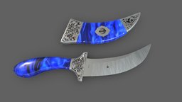 Kirpan Sword Low Poly PBR Realistic