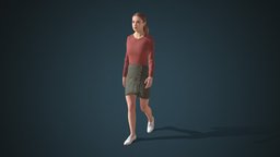 Facial & Body Animated Casual_F_0019