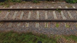 Rail Road / Train Track with gravel