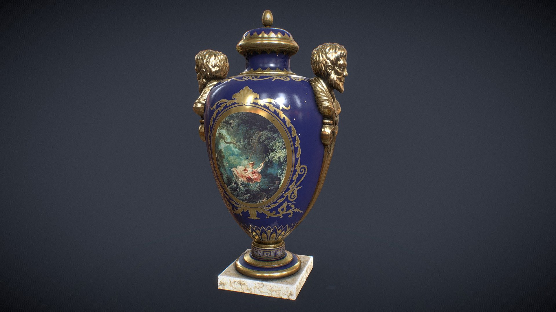 Vase_Urne_Victorian 3d model