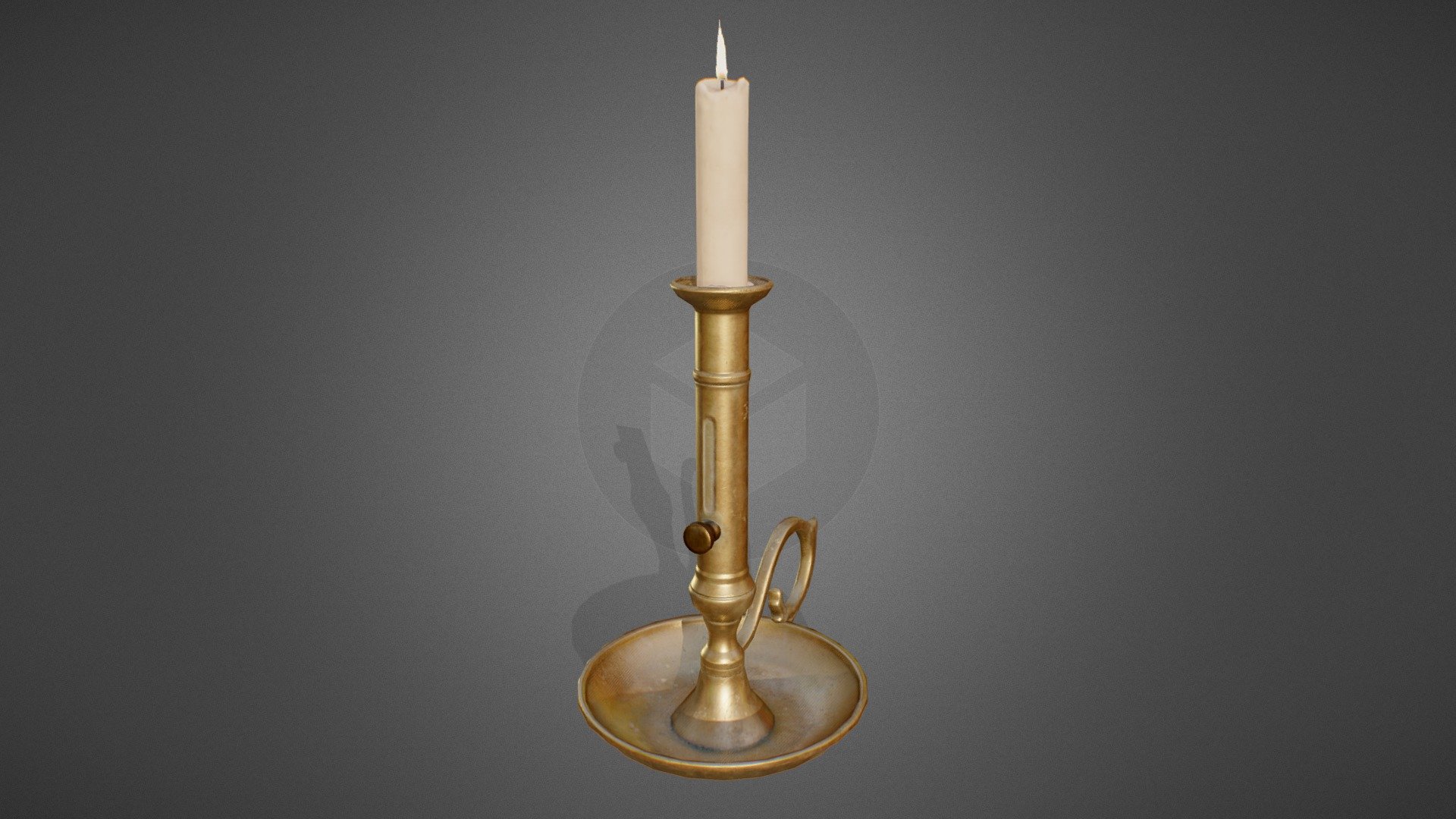 Antique Candle Holder 3d model