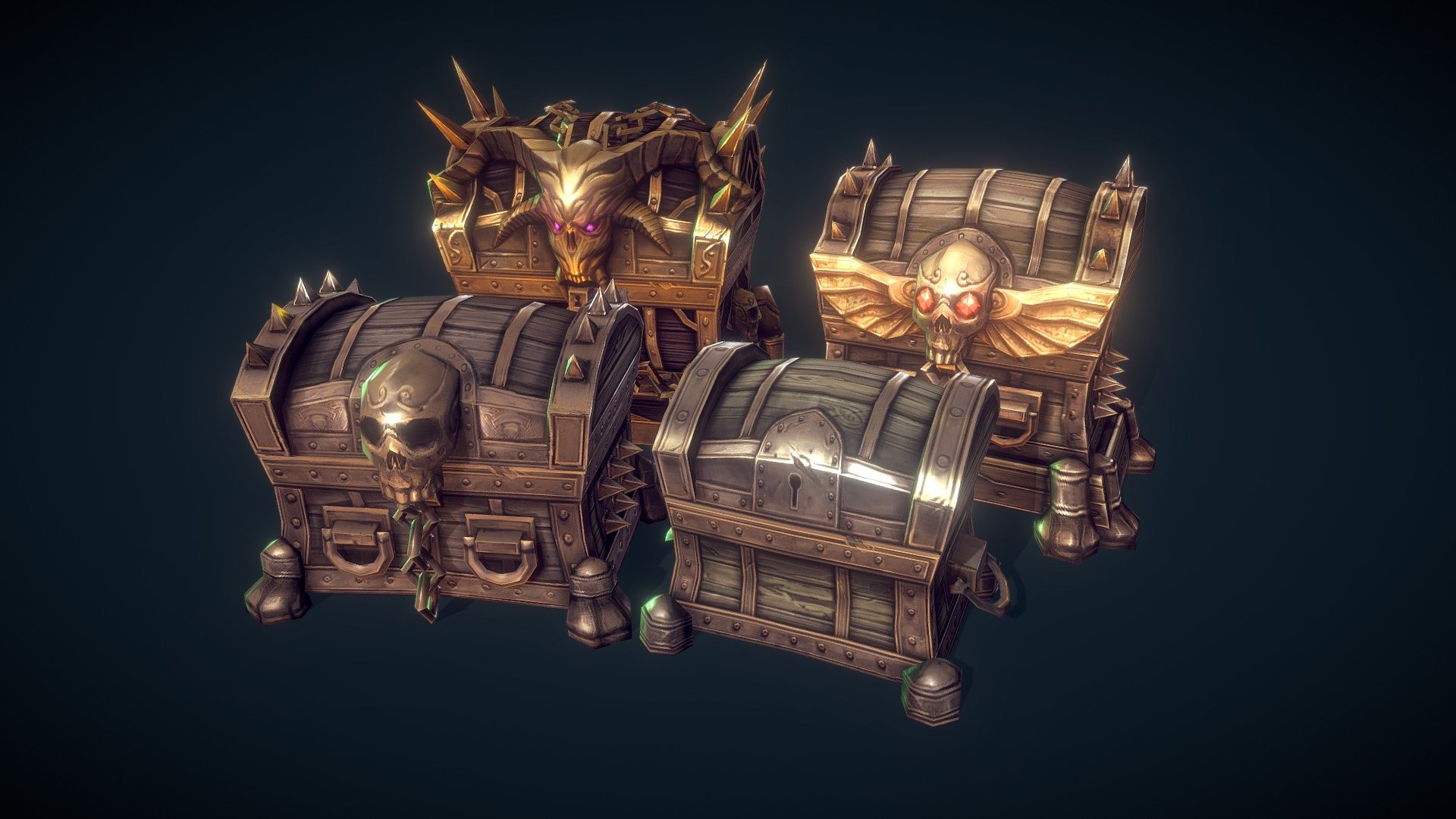 Treasure Chests 3d model