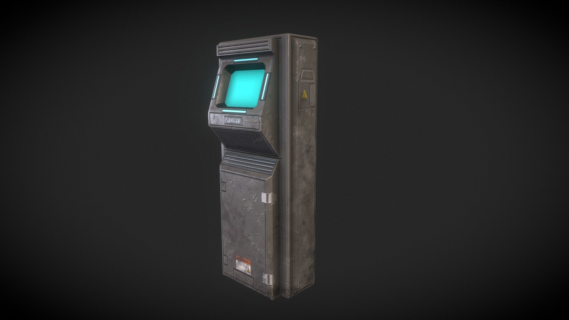 Sci-fi Computer Monitor | Game Ready 3d model