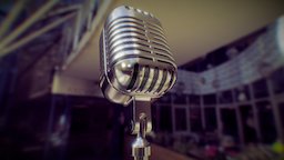 Retro microphone