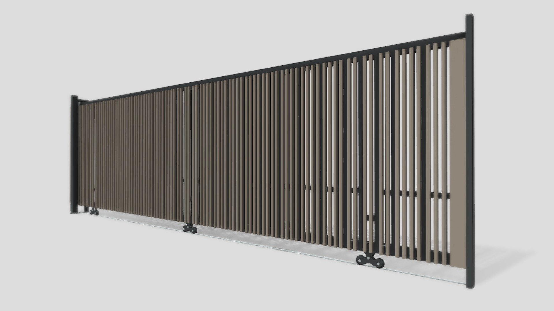 Fence gate slide 3d model