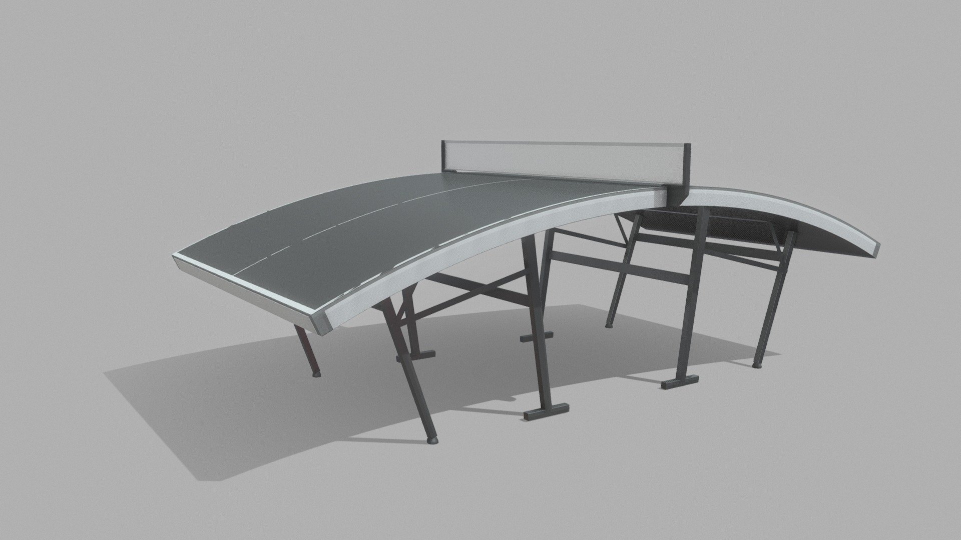 Teqball Table 3d model