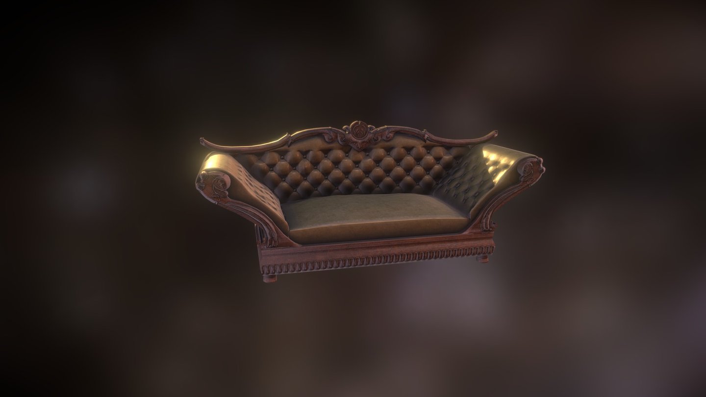 Victorian Sofa 3d model