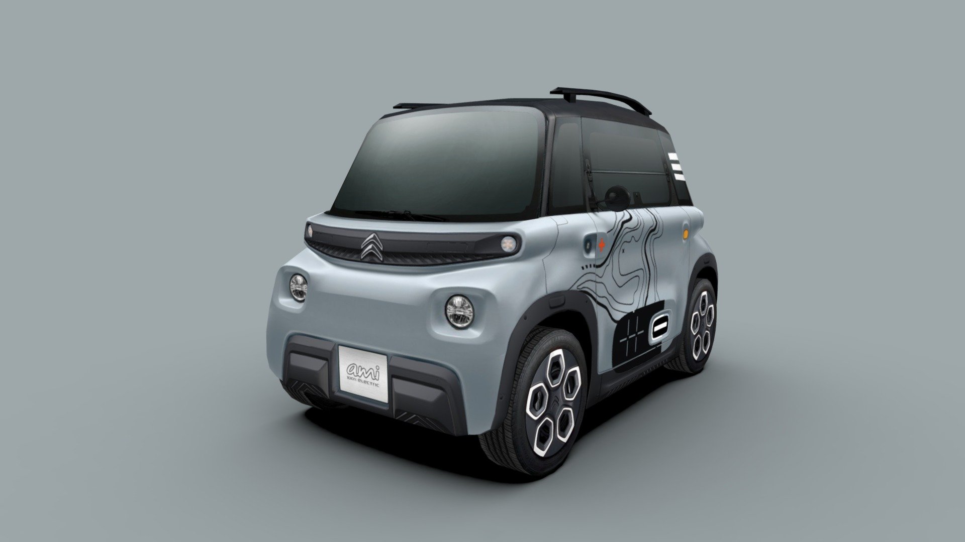 2020 Citroen Ami Vibe 3d model