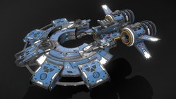 Scifi Frigate Barracuda