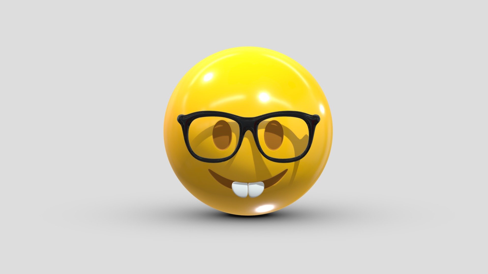 Apple Nerd Face 3d model