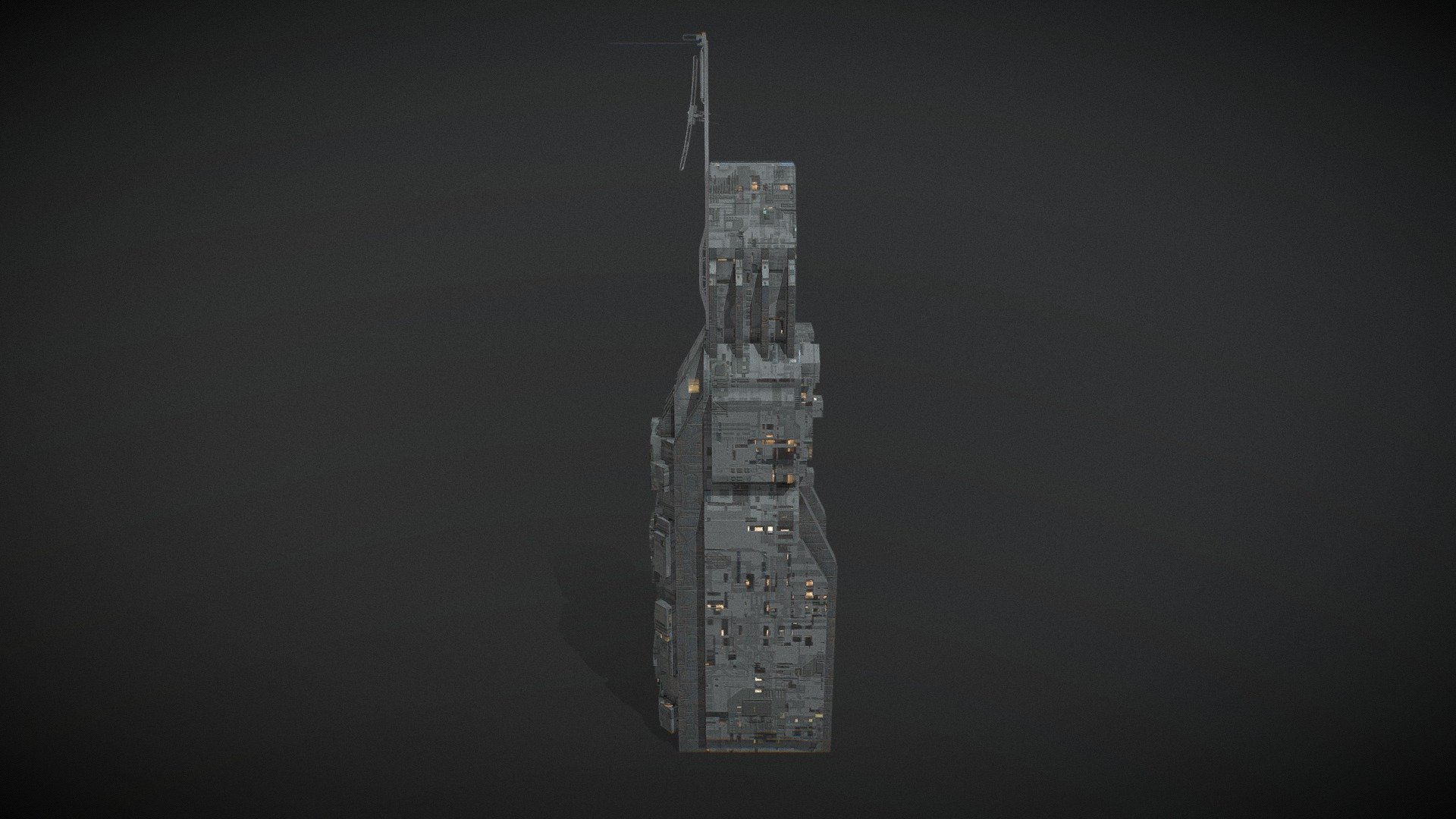 CyberPunk_Scifi Buildings 012 3d model