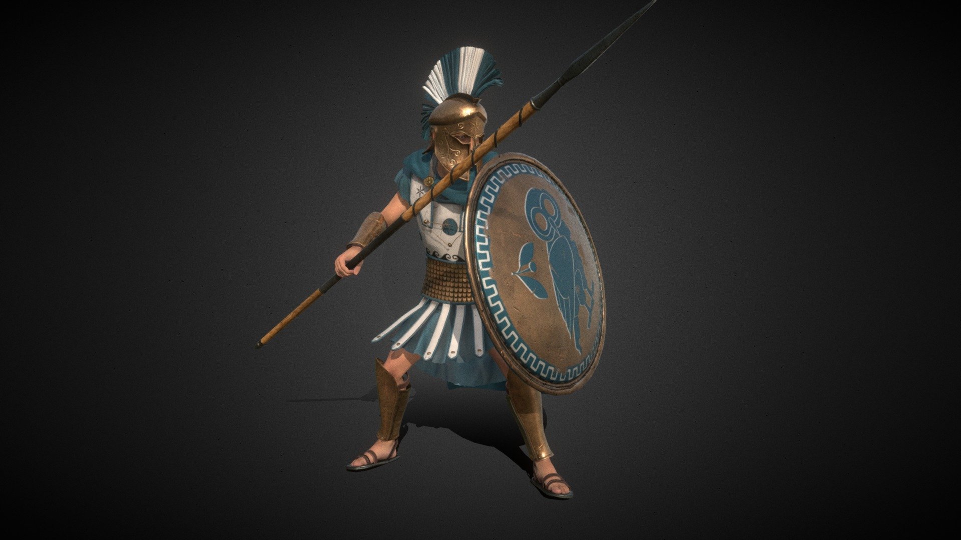 Hoplite / Soldier 3d model