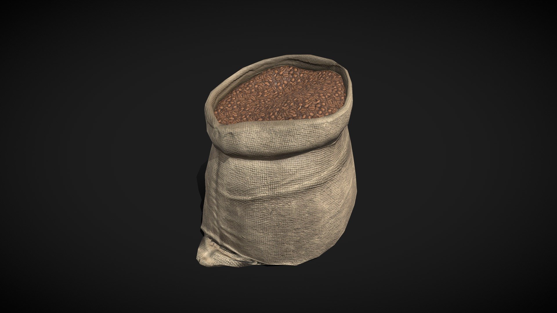 Coffee Burlap Sack 3d model