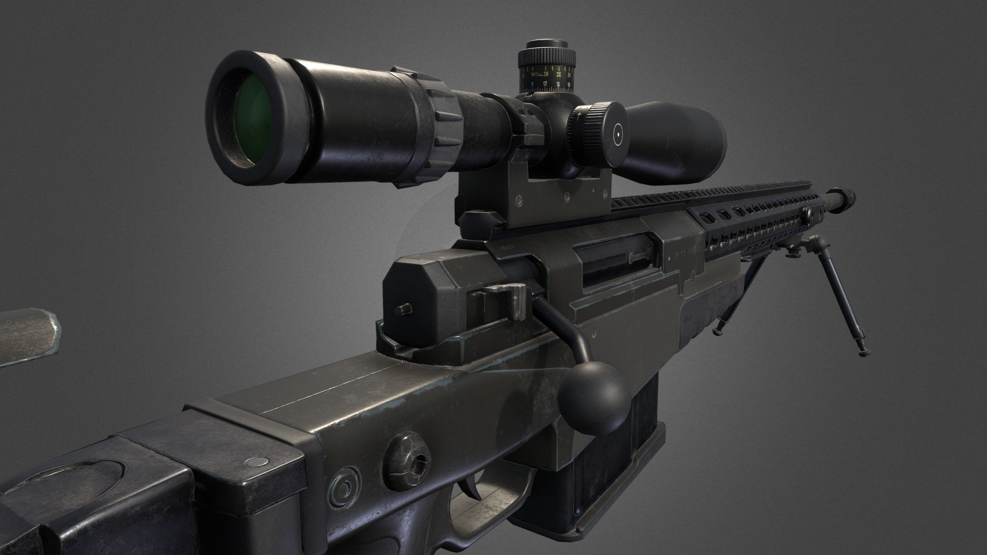 AXMC Sniper rifle 3d model