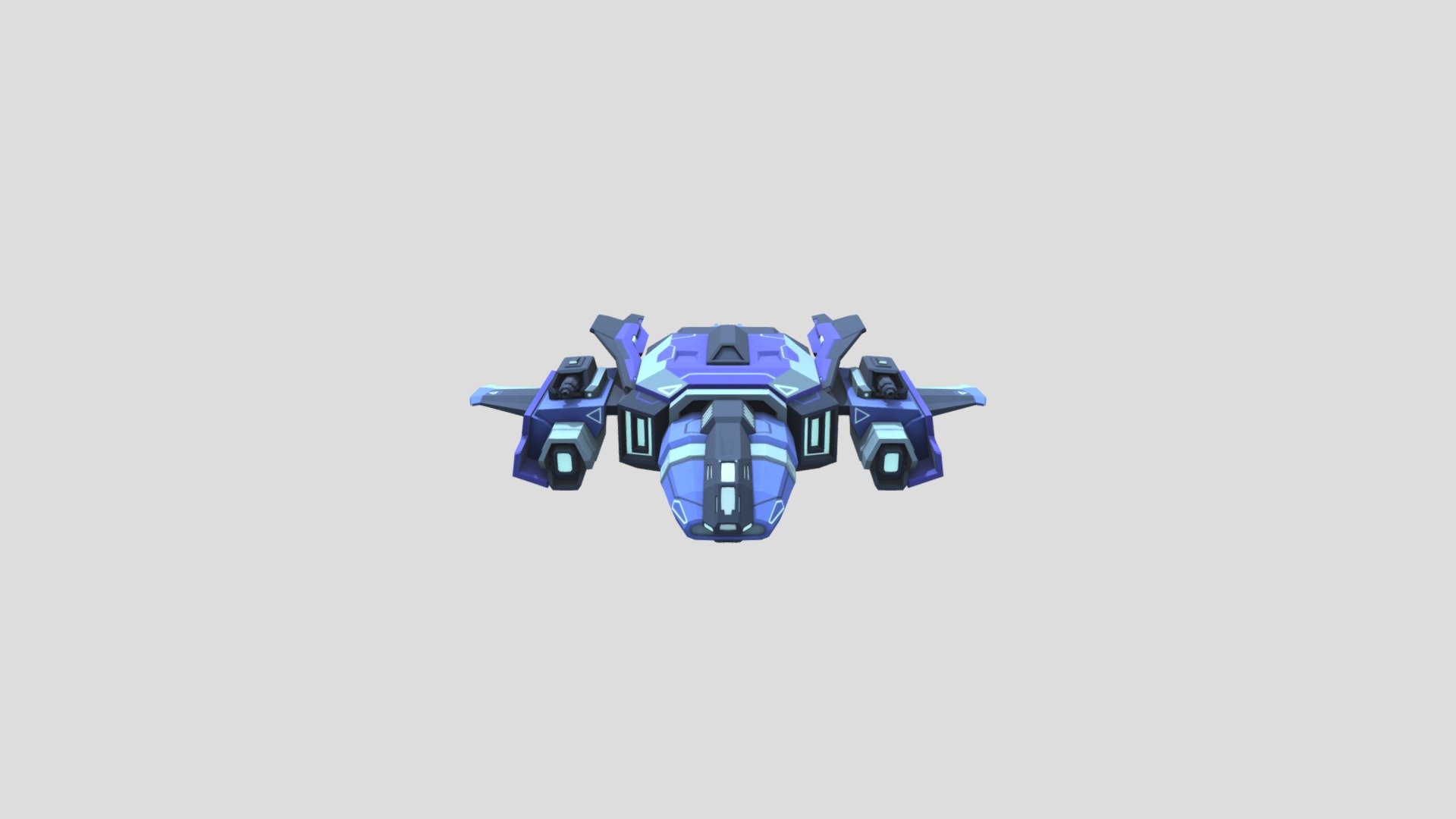 Spaceship Defender 02 3d model