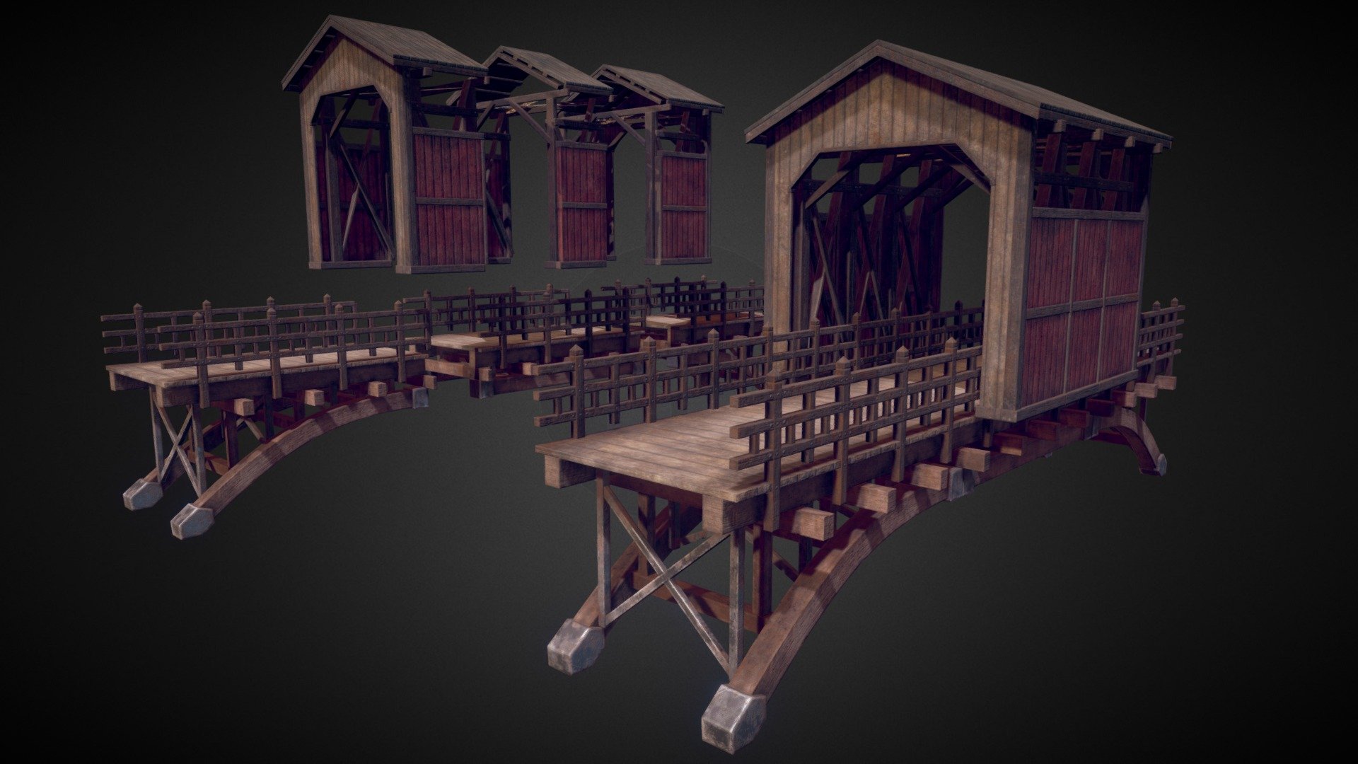 Modular Bridge 3d model