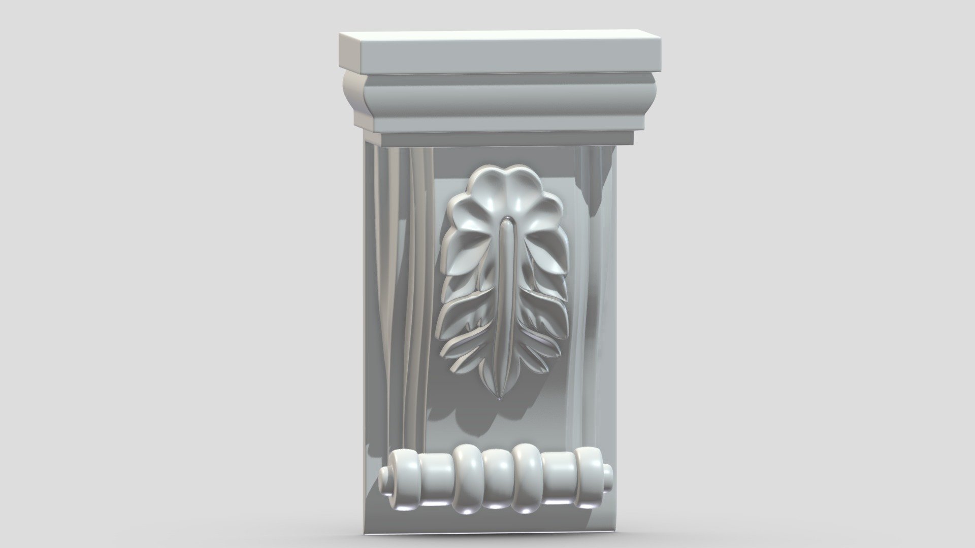 Scroll Corbel 12 3d model