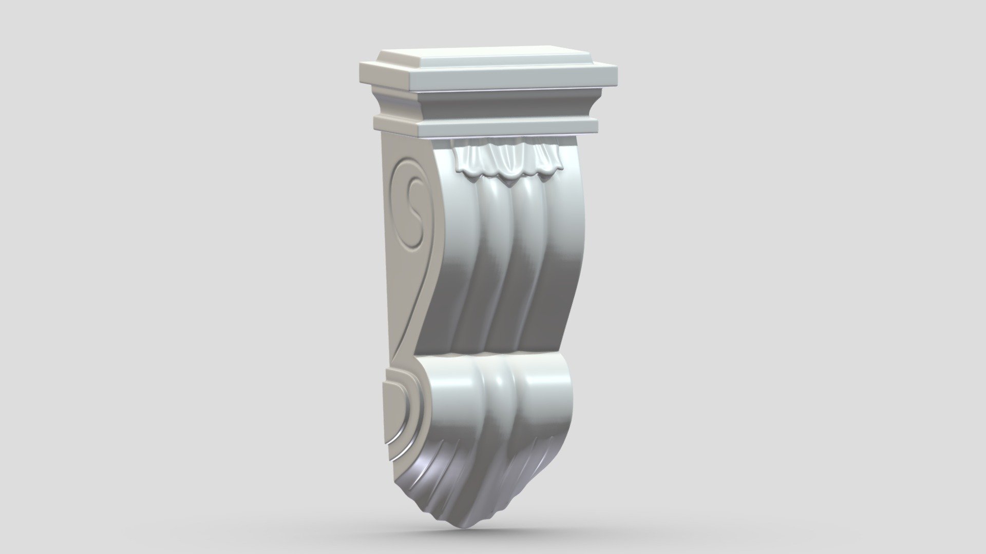 Scroll Corbel 27 3d model