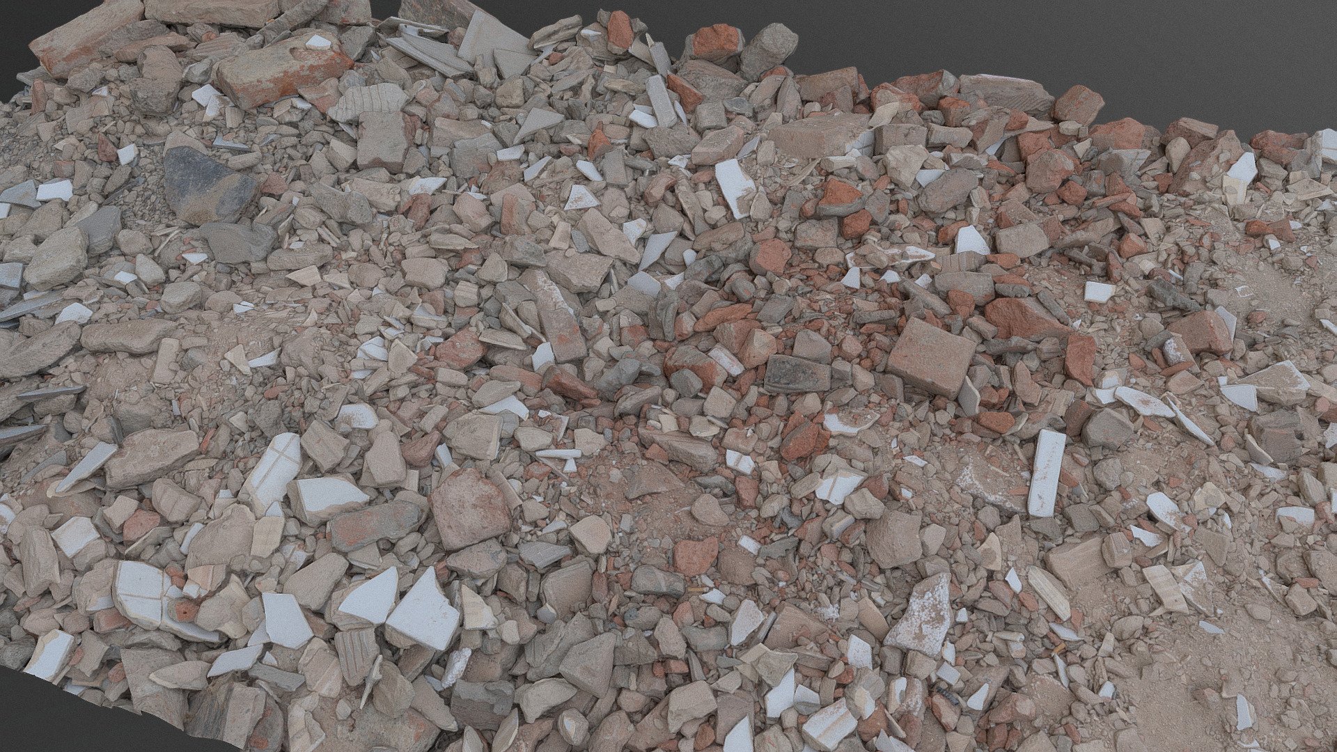 Truckload of debris 3d model