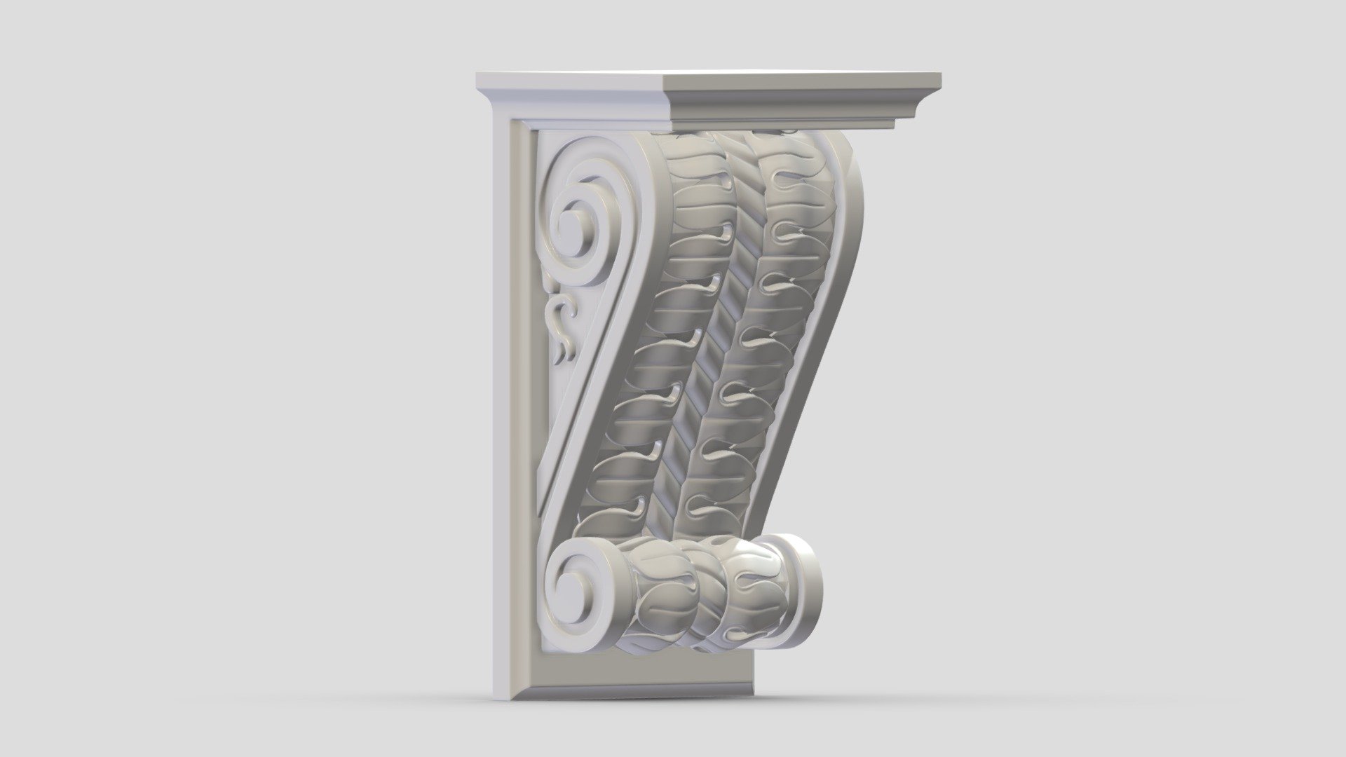 Scroll Corbel 03 3d model