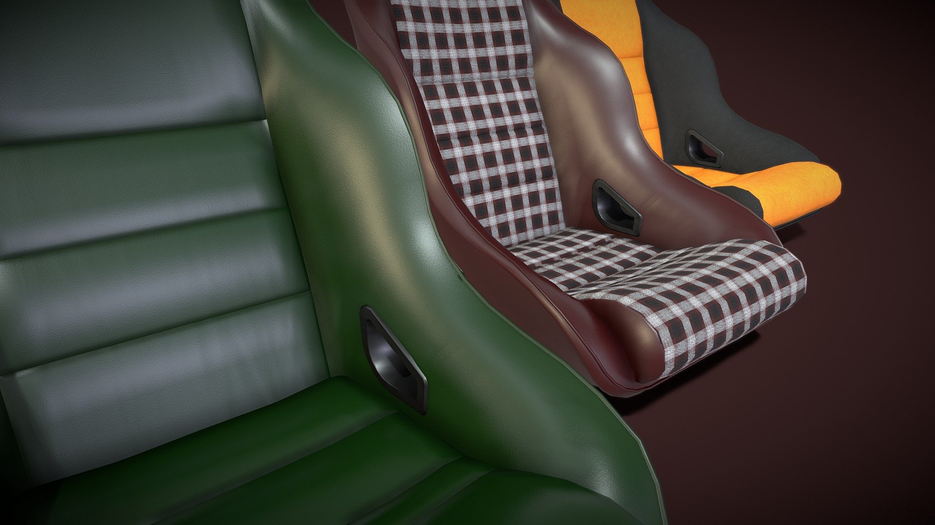 Car Seat BF Rally ST 3d model