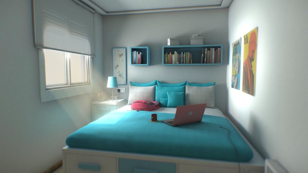 Teenagers Room 3d model