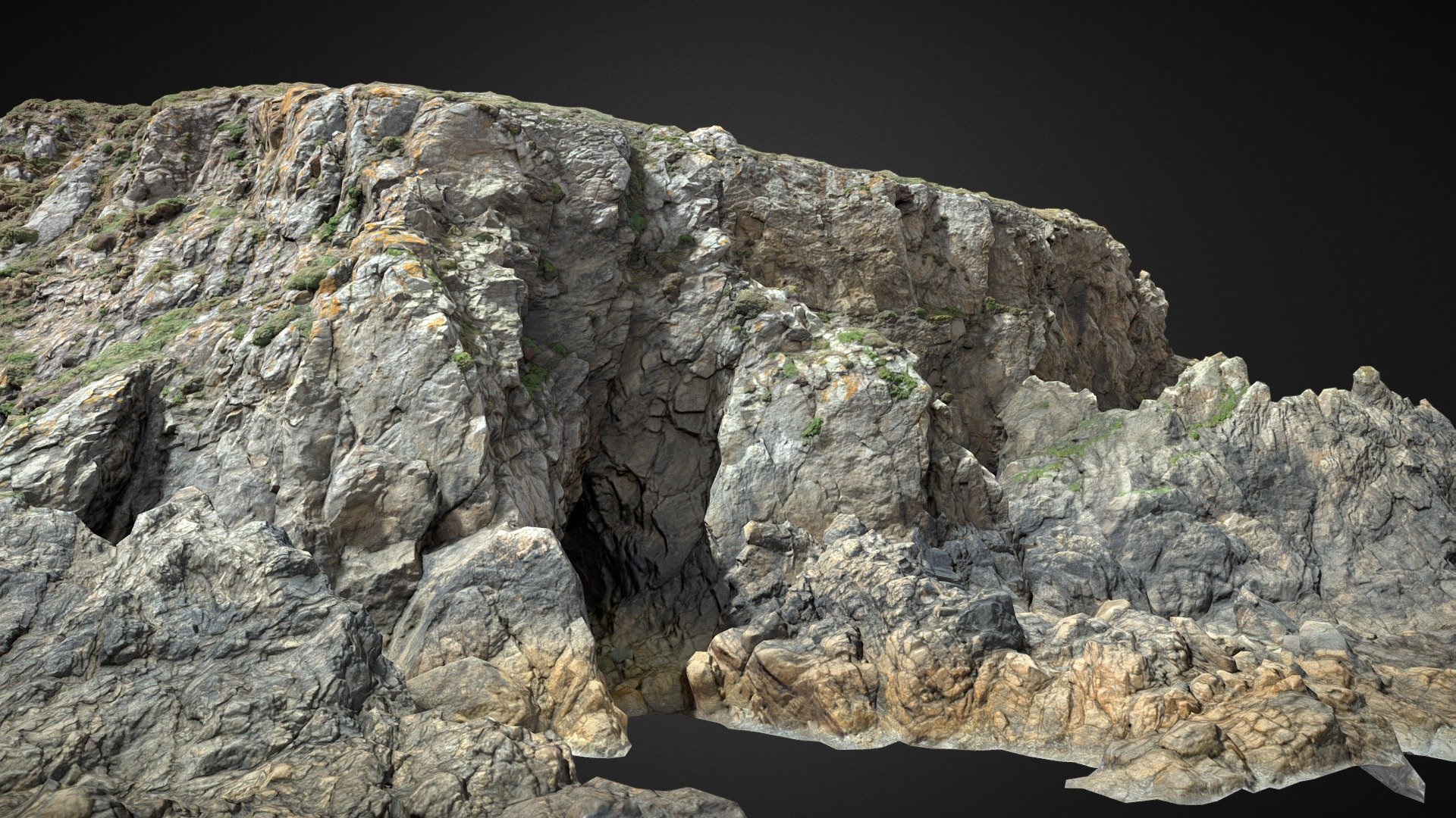 Big Coastal Cliff Scan B 3d model