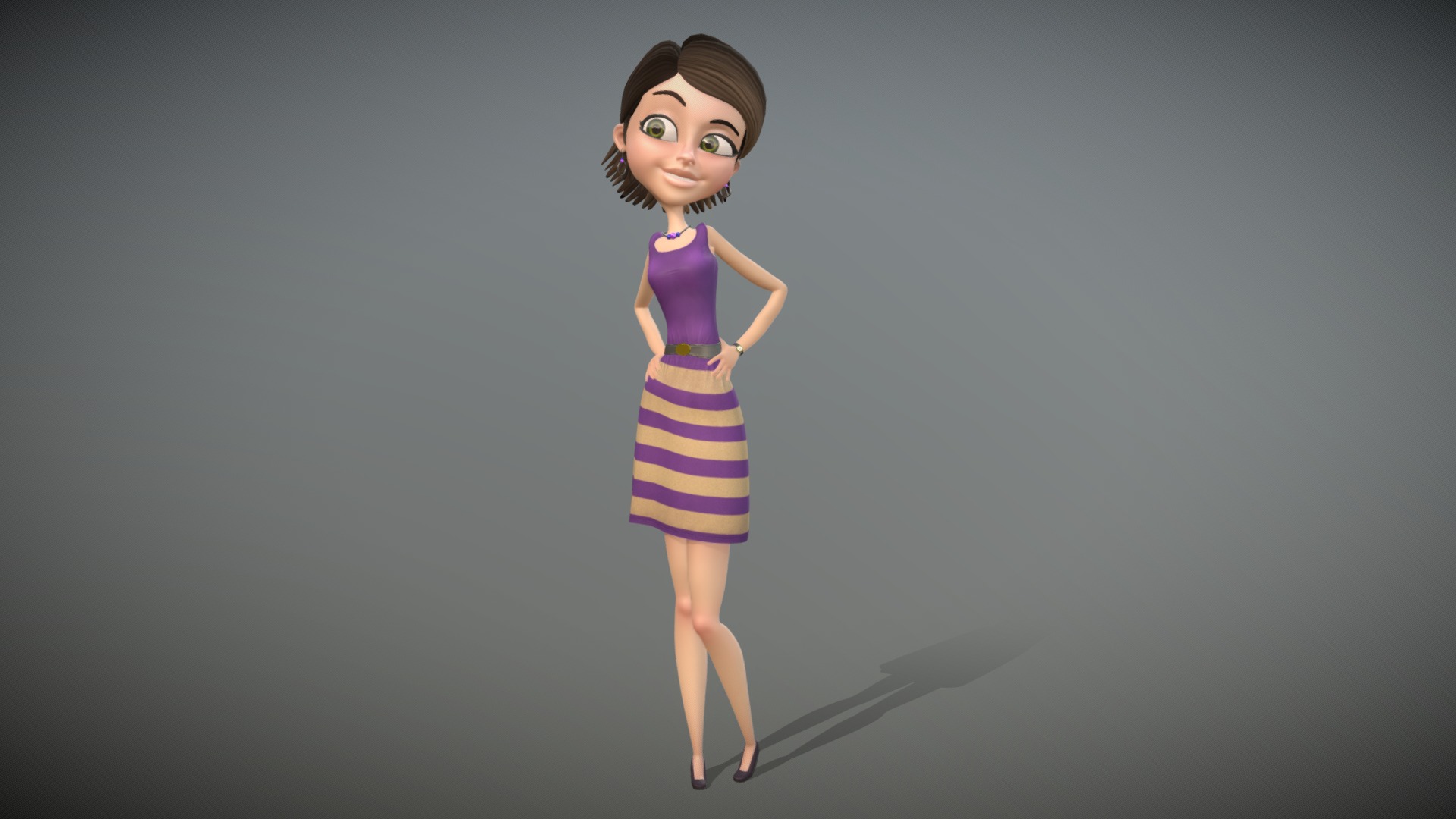 Young Mom 3d model