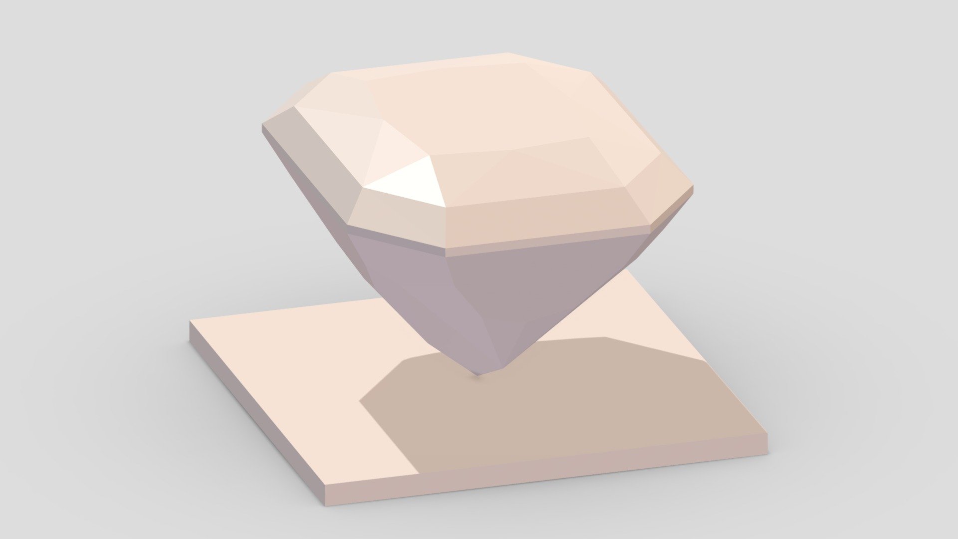 RADIANT Cut Diamond 3d model