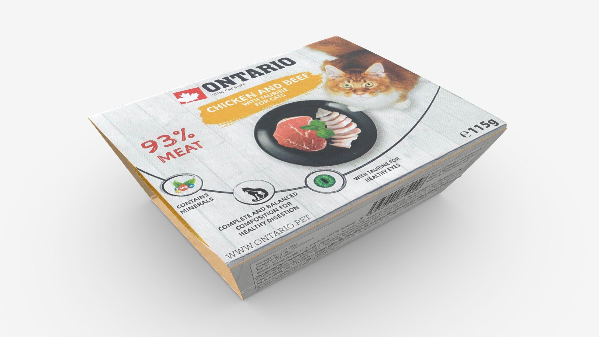 Ontario Cat Food Package 3d model