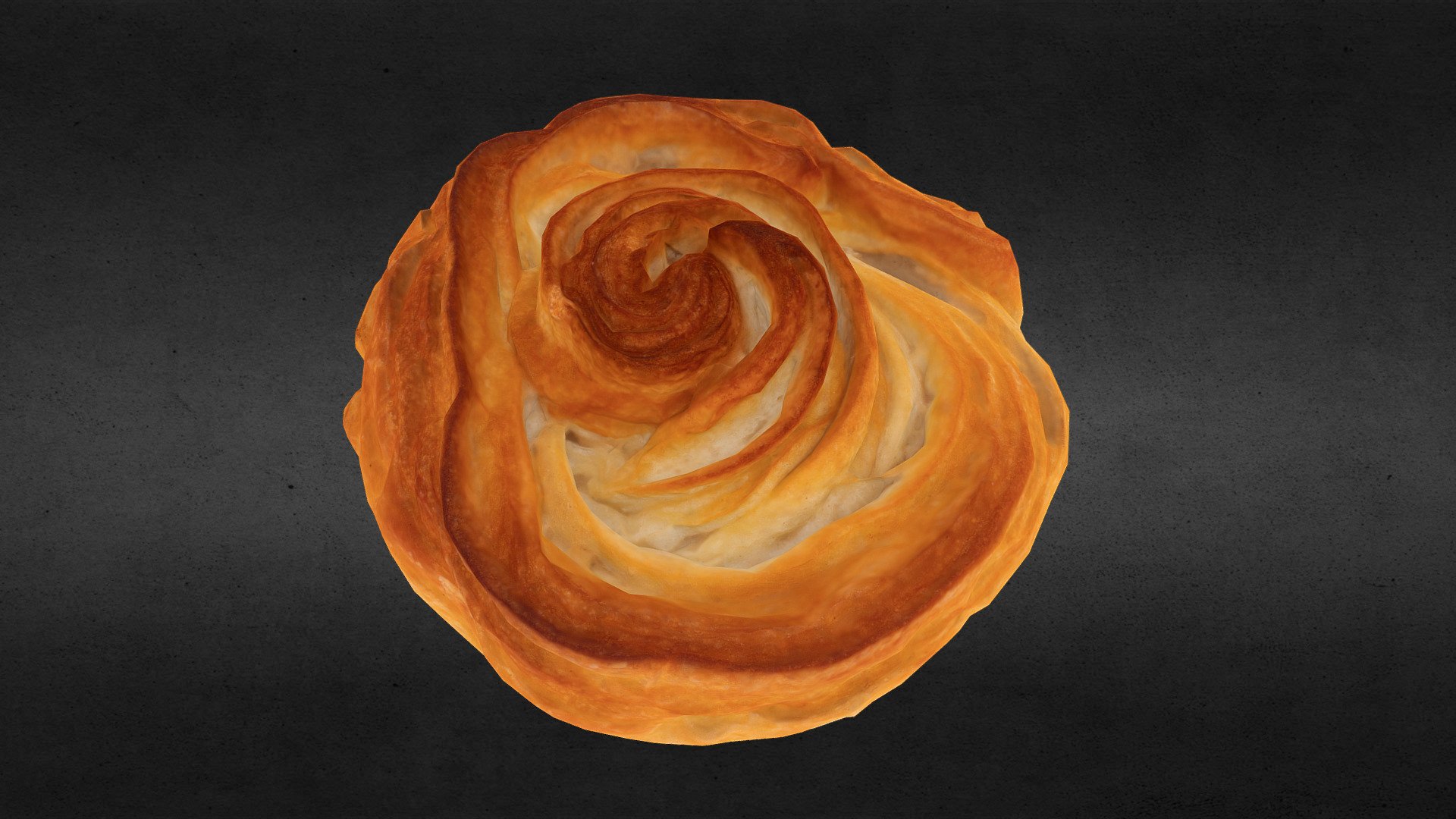 Kouign-Amann 3D scan (French Pastry) 3d model