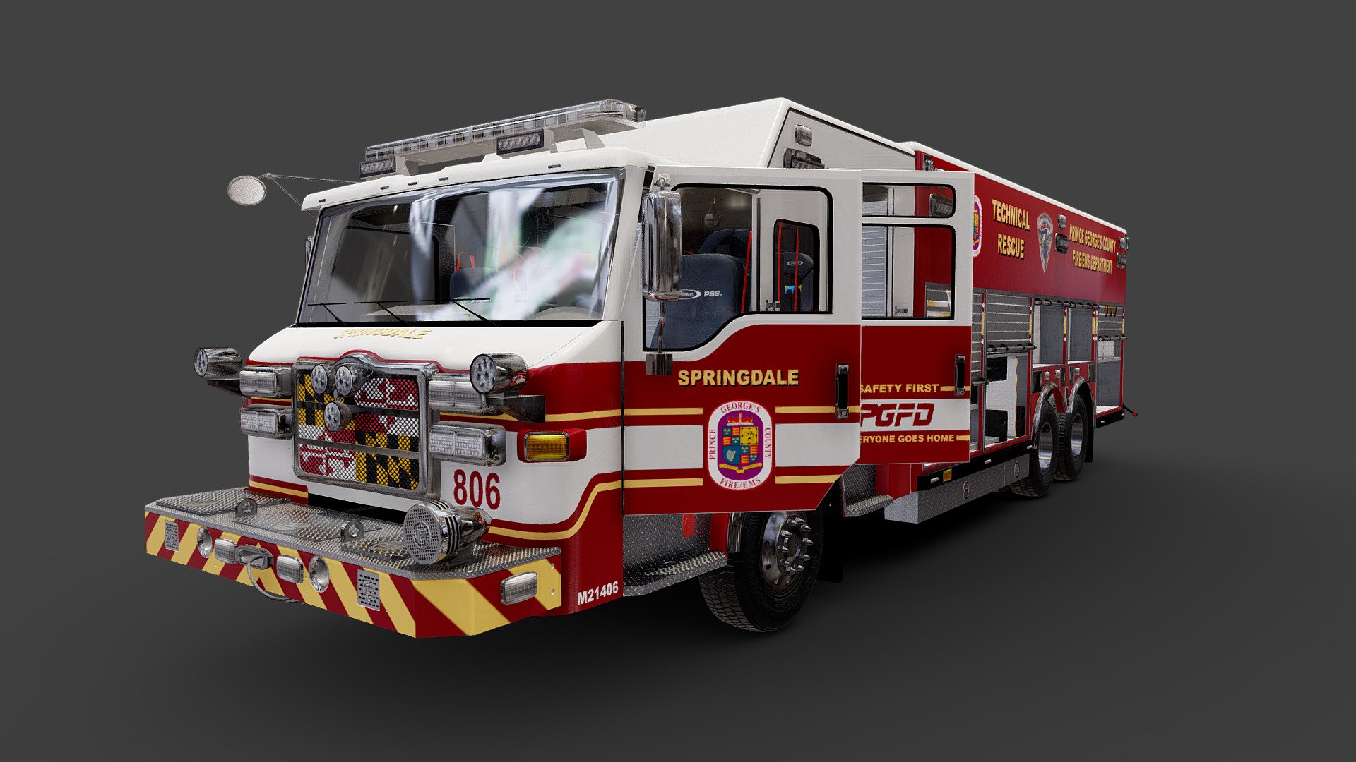 Prince Georges County Technical Rescue 3d model