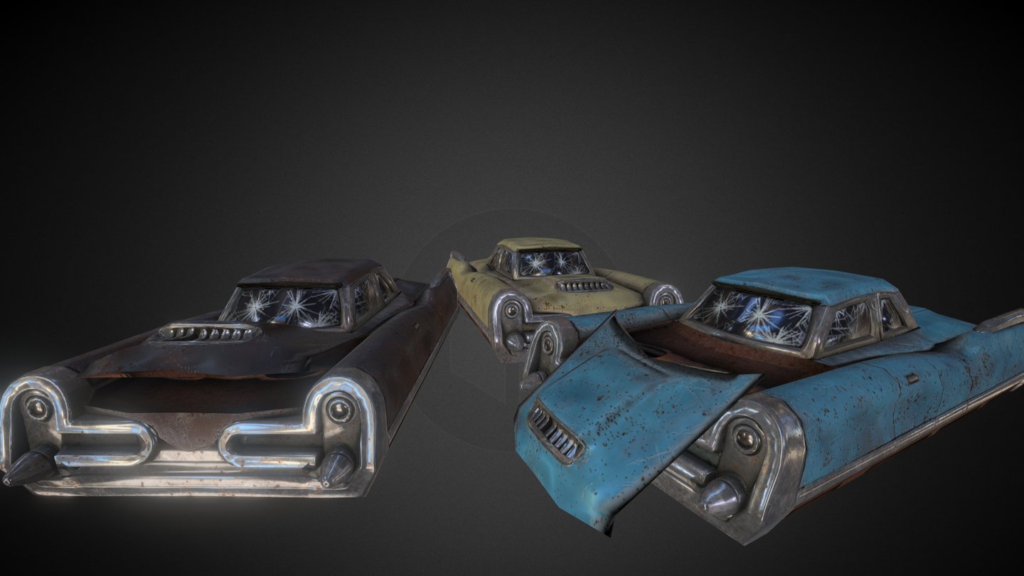 Fallout Style Car 3d model