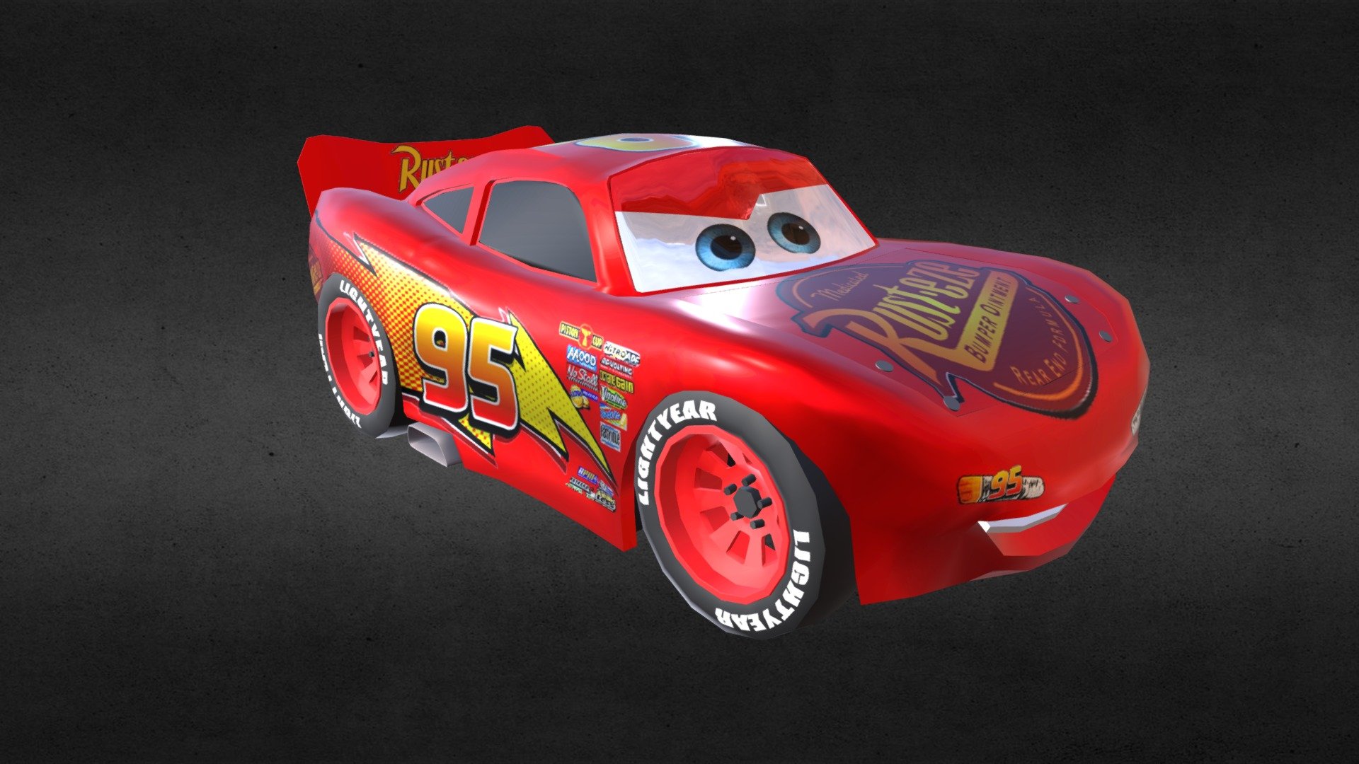 Lightning Mcqueen 3d model